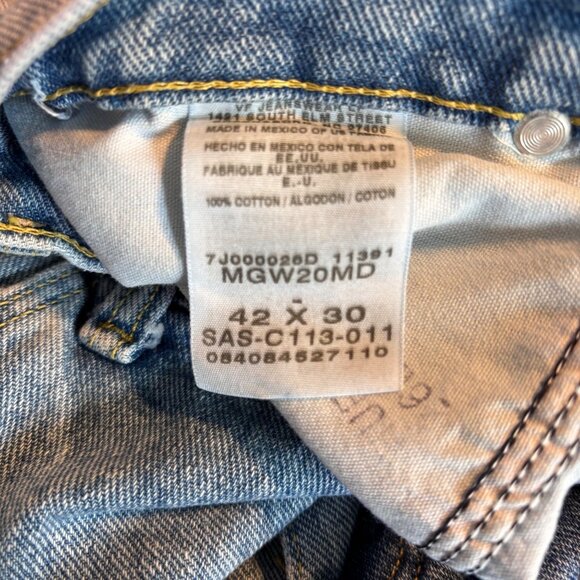 Wrangler Regular Fit Mens Jeans 42x30 Denim Classic Style Durable Everyday Wear - Picture 5 of 7